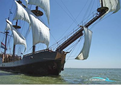 3 Mast Charterschip / Evenementenboot 44 Nachtgasten, 150 Daggasten Arbeitsboot 1956, mit Mitsubishi<br />S6Bmpk motor, Niederlande