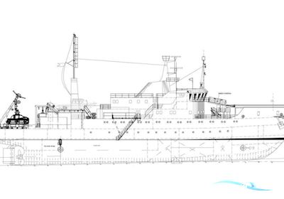 Expedition Yacht Arbeitsboot 1970, mit Rolls Royce Marine motor, Norwegen