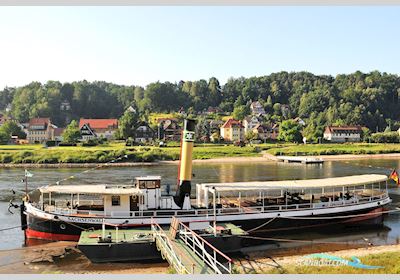 Stoom Dagpassagiersschip 60 Pers Arbeitsboot 1914, mit Dampfkesselbau Übigau/Dresden<br />Stoom Gebr. Wiemann Machinenfabrik & Eissengiesserei, D-Brandenburg an Der Havel motor, Niederlande