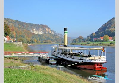 Stoom Dagpassagiersschip 60 Pers Arbeitsboot 1914, mit Dampfkesselbau Übigau/Dresden<br />Stoom Gebr. Wiemann Machinenfabrik & Eissengiesserei, D-Brandenburg an Der Havel motor, Niederlande