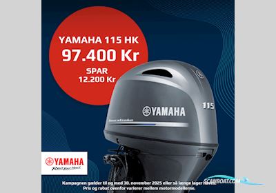 Yamaha F115LB Bådmotor 2025, med Yamaha F115LB motor, Danmark
