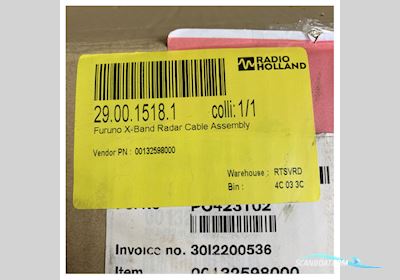 Furuno MJ-B24Lpf0012 20M FR-8065 Radar Cable - 00132598000 Bådtilbehør 2025, Holland