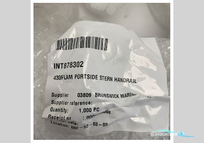 Quicksilver 430 Flamingo Stainless Steel Portside Handrail - 878302 Bådtilbehør 2025, Holland