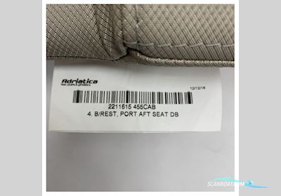 Quicksilver Activ 455 Cabin Port Side Aft Seat Backrest Cushion Brown - 2211615 Bådtilbehør 2025, Holland