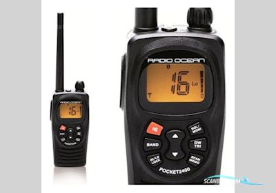 Radio Ocean Pocket 2400 Portable Vhf Marine Radio - Reliable Waterproof Handheld Bådtilbehør 2025, Holland