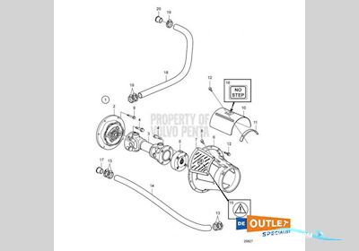 Volvo Penta Aandrijfas/Propellershaft 142mm - 3818295 Bådtilbehør 2025, Holland