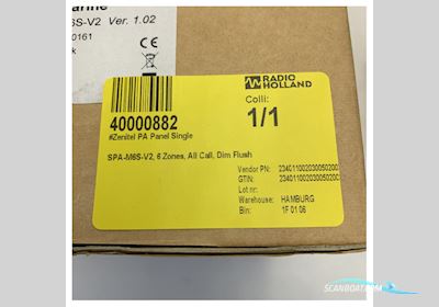 Zenitel Marine PA Control Panel for Ships - SPA-M6S-V2 Bådtilbehør 2025, Holland