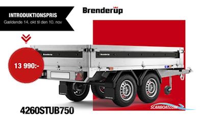 Brenderup 4260 ST, stål, 750 kg - TILBUDSPRIS ! Bådtrailer 2024, Danmark
