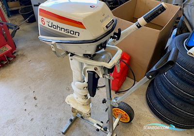 Johnson 6HK Båtmotor 1980, med Johnson 6HK motor, Danmark