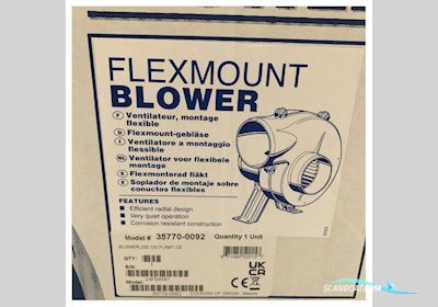 Jabsco 35770-0092 12V High Performance Blower For Flex Mounting 100 mm - 7.1M3/m Båtsutrustning 2025, Holland