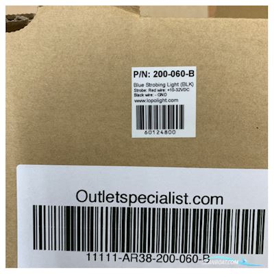 Lopolight 360 Degree Blue Strobe Navigation Light Black 200-060-B Double Flash Båtsutrustning 2025, Holland