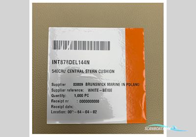 Quicksilver 540 Cruiser Central Stern Cushion Beige Brown - 878Del144N Båtsutrustning 2025, Holland