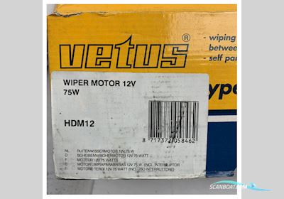 Vetus Windshield Wiper Motor Hdm12 12V 75W For Marine Boats - Powerful & Durable Båtsutrustning 2025, Holland