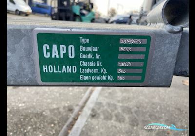 Apo Enkelasser ongeremd stallingstrailer Båttrailer , Holland