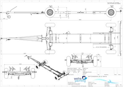 Fa. Weihe Hafen- Oder Bootstrailer (Neuwertig) 4,0 t Båttrailer 2024, Tyskland