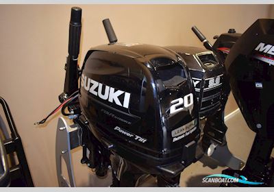 Suzuki 20 HK Håndstyring Med Elstart - Årgang 2021 Boatengine 2021, with Suzuki F20 Håndstyring og Elstart engine, Denmark