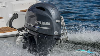 Yamaha F80LB Boatengine 2025, with Yamaha F80LB engine, Denmark