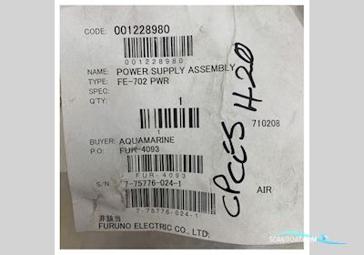 Furuno Echo Sounder Power Supply For FE-700/702 - FE-702 Pwr - 001228980 Boatequipment 2025, The Netherlands