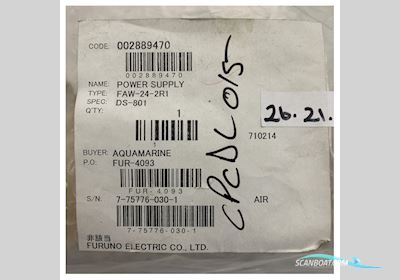 Furuno FAW-24-2-R1 002889470 power converter for DS-801 Boatequipment 2025, The Netherlands