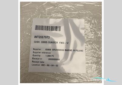 Quicksilver 605 Sundeck Forward Sundeck Cushion White - 2087973 Boatequipment 2025, The Netherlands