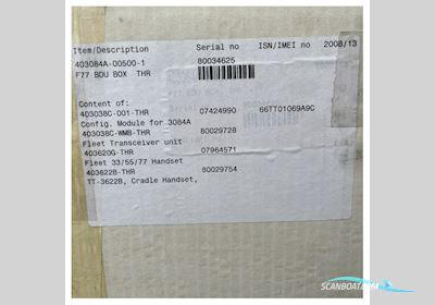 Sailor Fleet 77 satellite communication system - TT-3038C Boatequipment 2025, The Netherlands