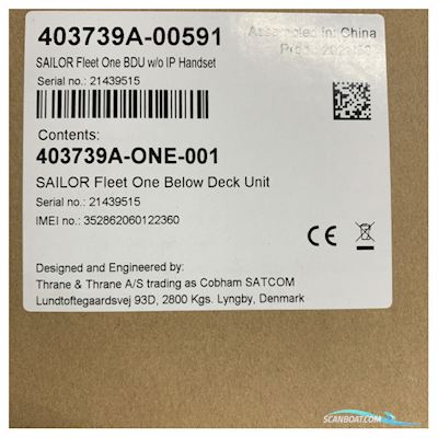 Sailor Fleet One Marine Satellite Communication System Boatequipment 2025, The Netherlands