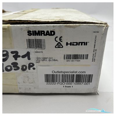 Simrad NSO EVO2 multifunctionele navigatie processor - 000-10997-001 Boatequipment 2025, The Netherlands