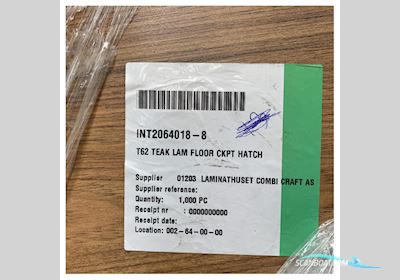 Uttern T62 Laminated Teak floor for Central Cockpit Hatch Cover - 2064018-8 Boatequipment 2025, The Netherlands