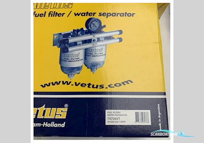Vetus Dual Marine Fuel Filter And Water Separator 75704VT - 190L / 10 Micron Boatequipment 2025, The Netherlands
