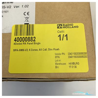 Zenitel Marine PA Control Panel For Ships - Spa-M6S-V2 Boatequipment 2025, The Netherlands