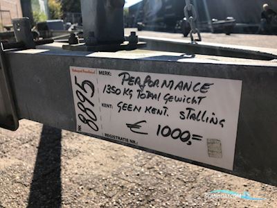 Stallingstrailer 1-Asser Performance Boattrailer 2024, The Netherlands