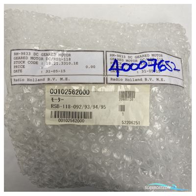Furuno chart radar dc geared motor RM-9833 - RSB-118 Bootaccessoires 2025, The Netherlands