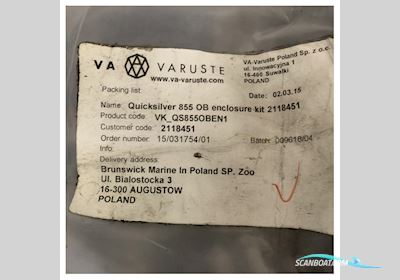 Quicksilver Activ 855 Weekend Aft Cockpit Black Enclosure Kit - VK_QS855Oben1 Bootaccessoires 2025, The Netherlands