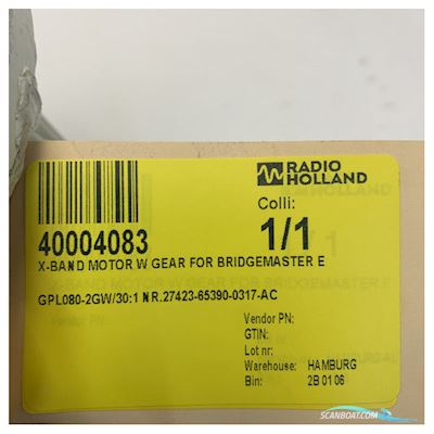Sperry Marine Bridgemaster X-Band Radar Motor - Gpl080-2GW/30 Bootaccessoires 2025, The Netherlands