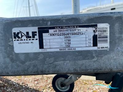 Kalf 3500-82 Tandem-as Trailer Bootstrailer 0, Niederlande