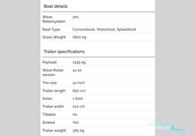 ! 1800 Excelleron Vanclaes NY! Bootstrailer 2024, Dänemark