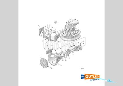 Volvo Penta IPS protector casting black - 23275836 Bootszubehör 2025, Niederlande