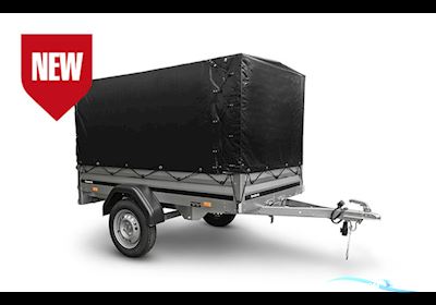 Brenderup 1205 S m/Sort Høj Presenning 81 cm Incl. Montering Boottrailers 2025, Denemarken