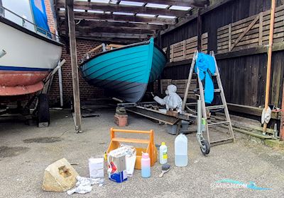 Fåborg Jolle Dinghy 1975, with Sabb engine, Denmark