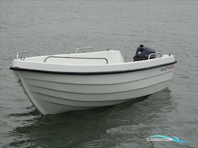 Fjordjollen 390 Fisk Dinghy 2024, met Yamaha F4Bmhs motor, Denemarken