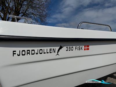 Fjordjollen 390 Fisk Dinghy 2024, met Yamaha F4Bmhs motor, Denemarken