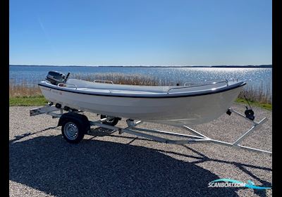 Fjordjollen 430 Fisk Dinghy 2020, met Yamaha F5Amhs motor, Denemarken