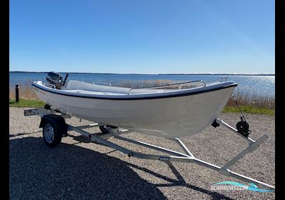 Fjordjollen 430 Fisk Dinghy 2020, met Yamaha F5AMHS motor, Denemarken