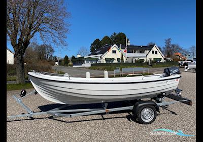 Fjordjollen 430 Fisk Dinghy 2020, met Yamaha F5Amhs motor, Denemarken