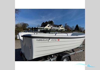 Fjordjollen 470 Fisk - Jolle med F8 FMHL påhængsmotor Dinghy 2024, Denemarken