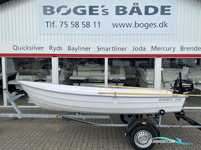 Ryds 398VI jolle med 6 hk Mercury 4 takt og 500 kg Brenderup bådtrailer - DEMO pris Dinghy 2024, Denemarken