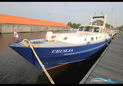 Traditional ex Patrouille Schip Ex beroepsschepen 1957, met Man motor, The Netherlands