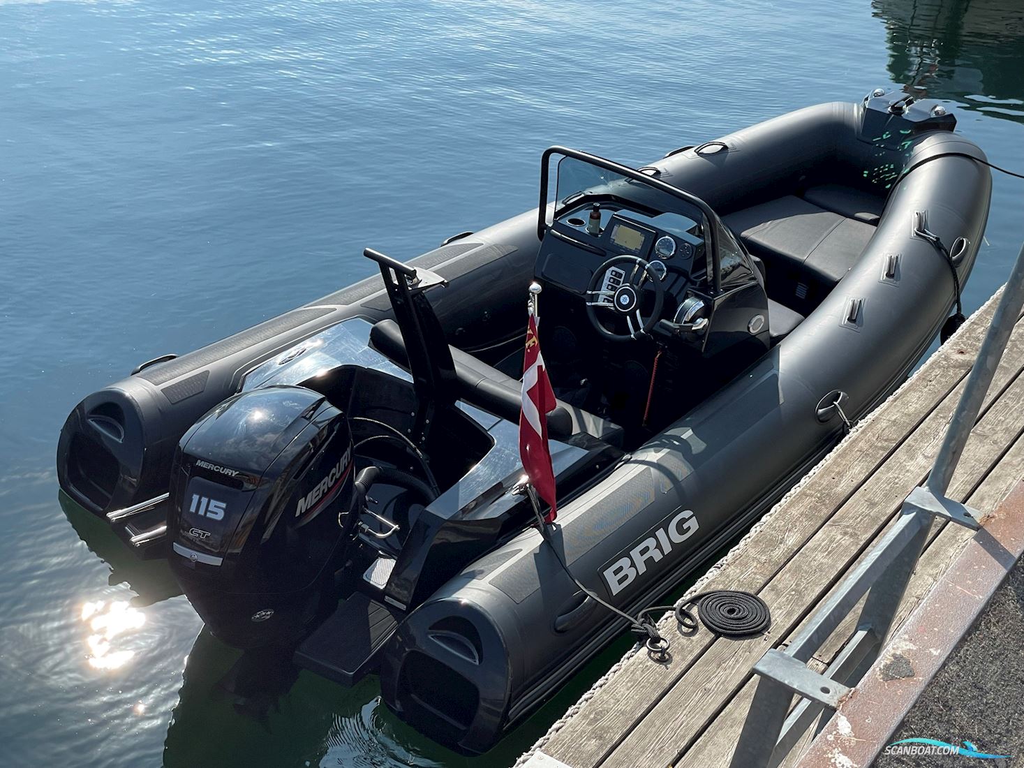 Brig Eagle 5 Gummibåd / Rib 2021, med Mercury 115 CT motor, Danmark