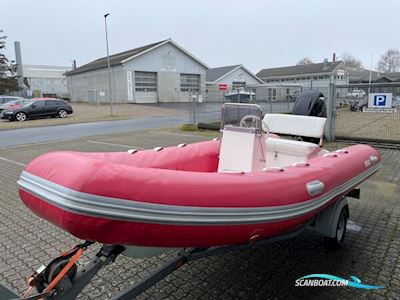 Brig Falcon F450S Med 60 hk Mercury-Efi 4 Takt og Brenderup 600 kg Trailer Gummibåd / Rib 2005, med Mercury motor, Danmark