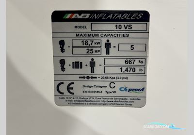 Navigo 10 VS NEPTUNE GREY W BLUE LINE Gummibåd / Rib 2021, Danmark